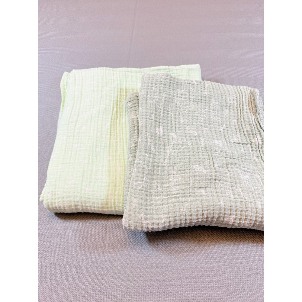 Disney aden  anais Cloud Island Cottona Muslin Swaddle Blankets Green Qty 2